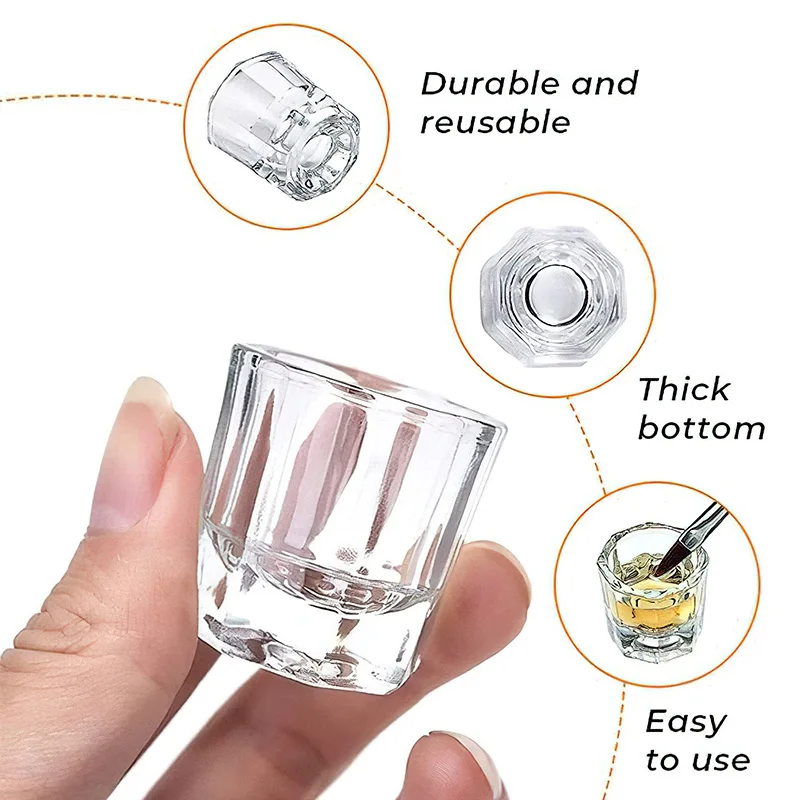 Crystal Glass Nail Art Cups Wa - огляд і ціна Kitchen Appliances Integrated