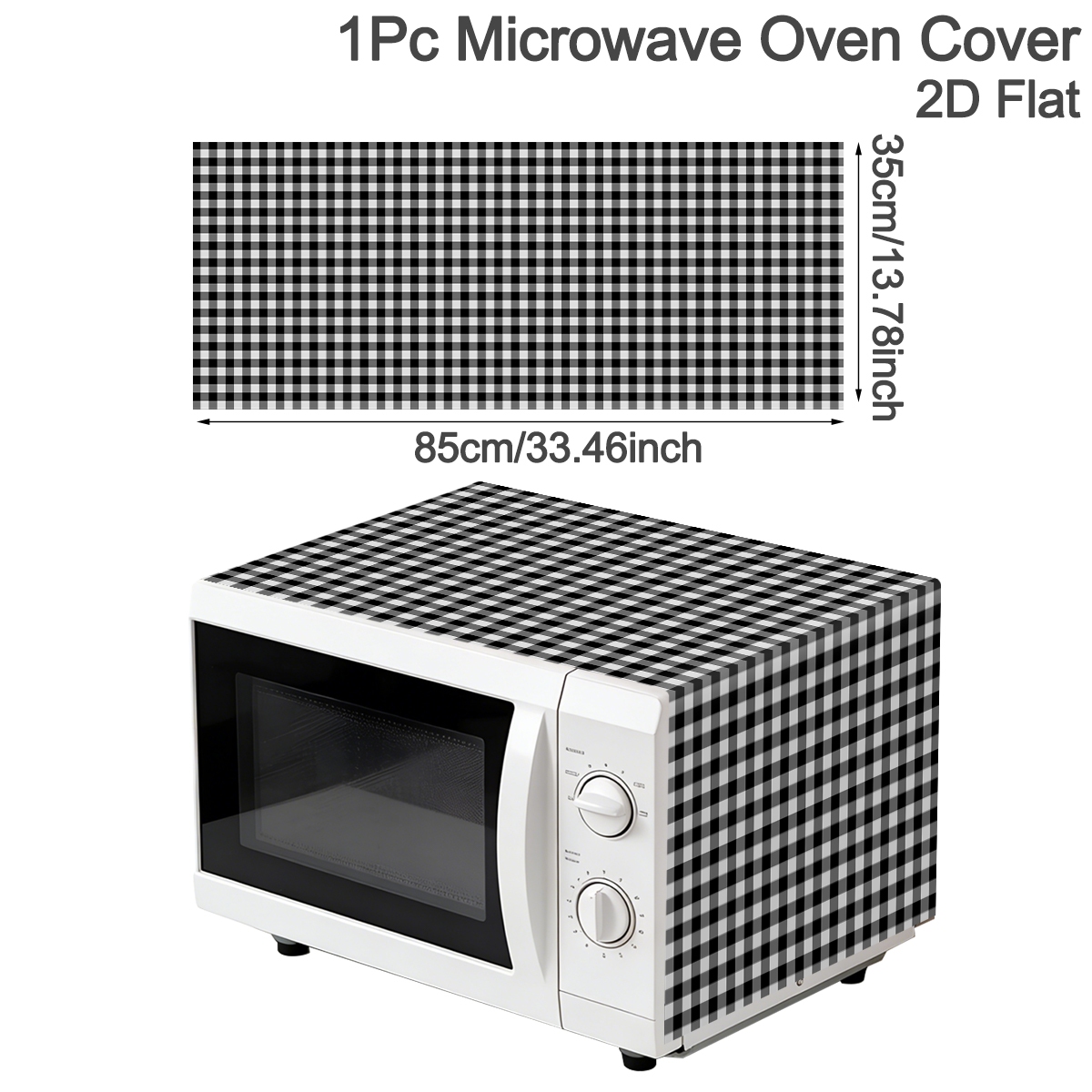 Black White Plaid Microwave Ov - огляд і ціна Kitchen Appliances Japan